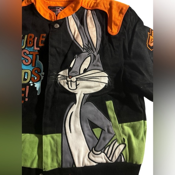 NWT Looney Tunes VTG USA Junior Jacket Sz L. Bugs Bunny. Cartoon Network RARE - Picture 5 of 11